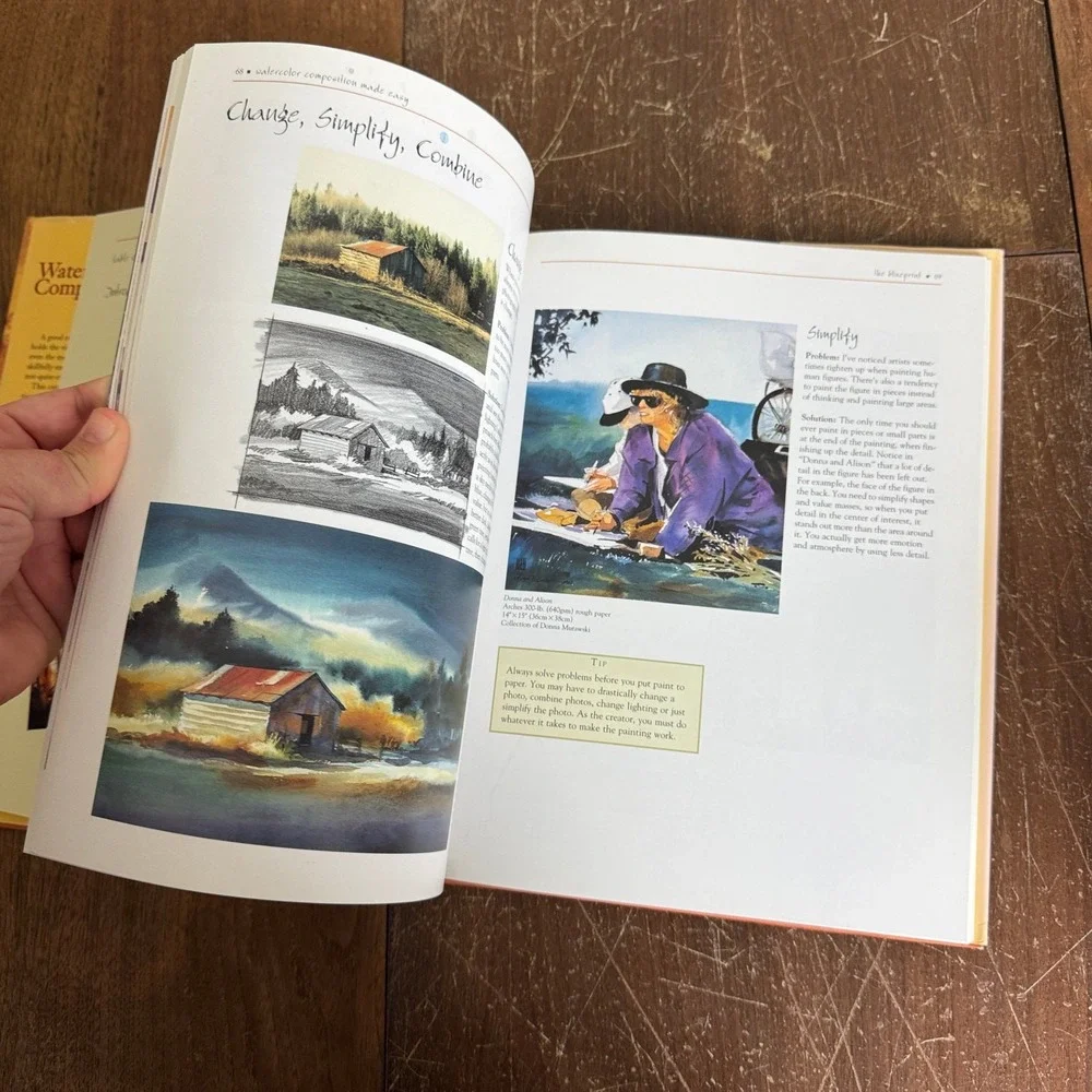 Watercolor Composition Made Easy hardback book‎ David R. Becker 1999